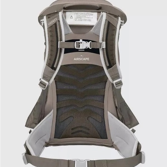 NWT Osprey Poco LT Child Carrier Backpack - Tan Concrete - Picture 9 of 11